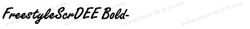 FreestyleScrDEE Bold字体转换